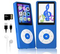 MP3 Player with 32GB TF Card, Built-in HD Speaker, Portable HiFi Music Player with Video/Voice Recording, FM Radio, Photo Viewer, E-Book Player for Kids