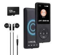 MP3 Player with Bluetooth 5.2 HiFi Sound, with Built-in Speaker/FM Radio/Voice Recorder/E-Book, Lossless Sound Multifunctional Mini Design Ideal for Sport Running (Earphones Included)