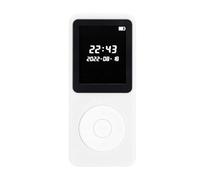 MP3 Player with Bluetooth, HiFi Sound Portable Music Player with 1.77 Inch Screen, FM Radio, Recorder, Alarm Clock, Digital Audio Player for Sports Running (White)