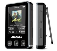 Mp3 Players with Bluetooth 5.3, 32GB Mp3 Player With Sports Clip and Armband, 1.77-inch TFT Color Screen, HiFi Sound Music Player, Earphones Included, TF Card Can be Inserted, Black