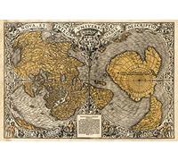 MP71 Vintage 1531 Historical Antique Latin Old World Map Nautical Chart Poster RePrint - A3 (432 x 305mm) 16.5" x 11.7"