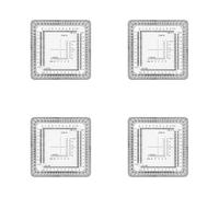 MP8 Pocket Geographic Coordinate Ruler Accurate for PolttingUtm USNG MgrsCoordinates Traveling Land Navigation Coordinate Scale Map Reading Topographical Map Scale