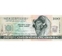 MPACTO COLECCIONABLES | North Dakota Souvenir Dollar Note - Novelty Collectible Banknote with UV Details (Not Legal Tender), Part of The 50 U.S. States Commemorative Collection