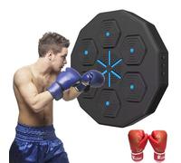 Mpared Smart Boxing Machine with LED Lighting Effect & Bluetooth Music, Portable Kids Workout Equipment, Punching Pads & Wall Target for Home Exercise (Size: Adult Gloves)