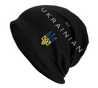 MPBGAOGP Beanies caps for Men I Am Ukrainian Bonnet Hat Hip Hop Outdoor Skullies Beanies Hats Ukraina Ukraine for Men Women Warm Dual-use Cap