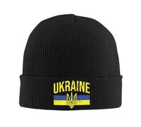 MPBGAOGP Beanies caps for Men Ukraine Symbol Knitted Caps Women's Men's Skullies Beanies Autumn Winter Hat Acrylic Ukrainian Trident Warm Cap