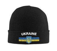 MPBGAOGP Beanies caps for Men Ukrainian Emblem Ukraine Flag Knit Hat Beanie Winter Hats Warm New Cap Men Women