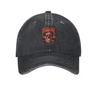 MPBGAOGP Boys Baseball Cap,Crowned Fiery Red Demin Cap Lightweight Golf Hat Cap Man Summer