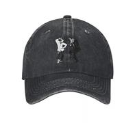 MPBGAOGP Boys Baseball Cap，Halloween Themed Retro Frankenstein Monster and Bride Demin Trucker Hat Lightweight Men's Cap Men's Baseball Cap
