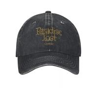 MPBGAOGP Boys Baseball Cap，Paradise Lost Gothic Distressed Golden Demin Trucker Hat Outdoor Adventures Caps Women Men's Baseball Cap