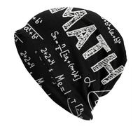 MPBGAOGP Winter Warm Hat Unisex Physicist Math Teacher Skullies Beanies Caps Unisex Outdoor Winter Warm Knitting Hat Adult Nerd Mathematician Bonnet Hats Gift