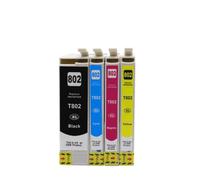 MpbUNjg Ink Cartridge T802XL T802 802XL Compatible With Workforce WF-4720 WF-4730 WF-4734 WF-4740 WF-4745(1 Set)
