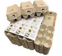 Anglia Farm Supplies 100 Cardboard egg boxes half dozen cartons for medium to large eggs with 24 labels
