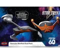 MPC Polar Lights Star Trek The Original Series Romulan Warfleet Dual Pack 1:1000 Scale Model Kit, 51 Parts, Ages 10+