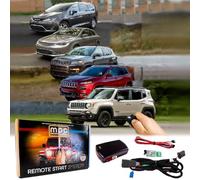 MPC Remote Start Compatible with Jeep Cherokee 2014-2018 | Compass 2017-2018 | Chrysler 200 2015-2017 | Pacifica 2017 | Push to Start | Plug-n-Play | Uses Factory Key