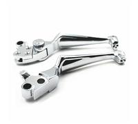 MPCHXJC Clutch Brake Levers 2pcs Chrome Motorcycle Skull Hand Brake Clutch Lever for Dyna for Electra for Glide for Fat for Bob for FXDF Night Train FLHR Softai Brake Levers