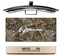 MPCO. Real Tree Large Gaming Desk Pad - 36"" x 17"" Duraglyde Fabric APX - with Logo Desk Mats - Non-Slip, Washable, Smooth Glide for Precision Gaming & Work