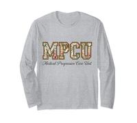 MPCU Medical Progressive Care Unit Nurse Floral Long Sleeve T-Shirt