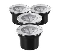 MPENGOZ Outdoor Landscape Spotlights 4PCS Outdoor Courtyard Underground Lights - Low Voltage In-Ground LED Landscape Lights, AC24V Recessed LED Spotlights, IP65 Waterproof Outdoo