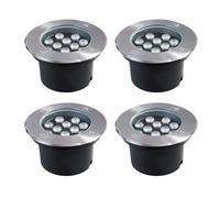 MPENGOZ Outdoor Landscape Spotlights 4PCS Outdoor Courtyard Underground Lights - Low Voltage In-Ground LED Landscape Lights, AC24V Recessed LED Spotlights, IP65 Waterproof Outdoo