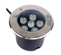 MPENGOZ Outdoor Landscape Spotlights Outdoor Landscape Lights Ultra Thin Round Buried Spotlight IP67 Waterproof Ground Light for Garden Decor Pathway Lawn 220V Red 3W