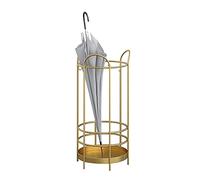 MPENGOZ Umbrella Bucket Umbrella Holder Patio Umbrella Stand With Drip Tray, Free Standing Entryway Umbrellas Rack Heavy Duty Umbrella Holder Umbrellas Storage Rack (Blue : Gold