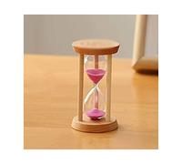 MPENGOZ Vintage Glass Hourglass Timer,Sand Clock Sandglass,Sand Timers Wooden 3/5/10/15/30 Minutes - Unique Creative Keepsake Gift-Modern Square Wooden Hourglass