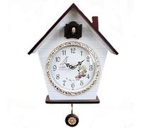 MPENGOZ Wall Clock Cuckoo Modern Simple Wall Clock Natural Bird Voices Clock House Wall Art Home Decoration Wall Clocks For Living Room Modern