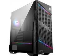 MSI MPG VELOX 100P AIRFLOW Mid Tower Gaming Computer Case 'Black, 3x 120mm Fan + 1x 120mm ARGB Fan, ARGB light strip, USB Type-C, 1x Tempered Glass, Center, E-ATX, ATX, mATX, mini-ITX'