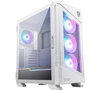 MPG VELOX 100R WHITE Premium Gaming PC Case: ARGB Lighting, Vertical GPU Bracket, Side Air Vents, 360mm Radiator Support, Type-C, Tempered Glass Swinging Window, Supports Up To 7 Fans