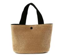 MPINGRTH Straw Bag Small Straw Handbags For Women Beach Bag Handmade Casual Bags Tote Bag Handle Handbags Retro Summer Rattan Bag-Black