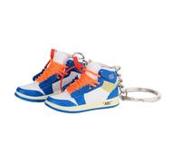 MPK 3D Mini Shoe Keychain,Sneaker Shoe lovers Keychainirthday Birthday Party Mystery Goodie Bag Prizes, Blue(a Pair of Shoes), S