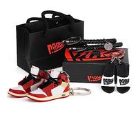 MPK 3D Sneaker Keychain for Men & Women retro in beautiful package Boyfriend and Girlfriend Perfect Valentine's Day Gift, Red-2, S