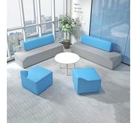 MPLFHSYOS Corner Modular Sofa,Meeting Business Leisure Area Chair,Solid WoodFrame,Easy to Clean & Assemble,for Kindergarten Training Center, Office(D)