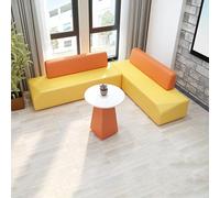 MPLFHSYOS Corner Modular Sofa,Meeting Business Leisure Area Chair,Solid WoodFrame,Easy to Clean & Assemble,for Kindergarten Training Center, Office(B)