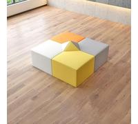 MPLFHSYOS Creative Corner Sofa,Minimalist Small Sofas,Flexible Modular Collaborative Soft Seating,for Reception Room, Library, Lounge, Shopping Mall(4PCS)