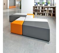 MPLFHSYOS Creative Corner Sofa,Minimalist Small Sofas,Flexible Modular Collaborative Soft Seating,for Reception Room, Library, Lounge, Shopping Mall(B)