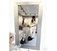 MPLFHSYOS European and American French-style minimalist retro free-standing full-length mirror for home, living room, clothing store bridal shop, ideal trying on clothes.(C,120 * 200cm)