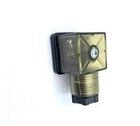 MPM Hydraulic Solenoid Valve Junction Box with Lamp Electromagnet Transparent Hermann Connector DIN43650A(Black Model)