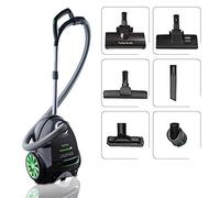 MPM MOD-28 Sled Vacuum Cleaner with Bag, 4.5 L, Silent, Various Accessories, LED Control Panel, 8 m Cable, 10 Bags, 4 Stage Filtering, HEPA 13, 750 W