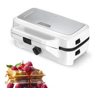 MPM MOP-33M 3 in 1 Machine, Interchangeable Plates, Toaster Sandwich, Belgian Waffle Machine, Grill 1200 W Meat and Fish Grill, 1200, White
