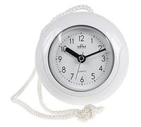 MPM Quality Design Bathroom Clock Plastic Quartz Movement Sweep 3-5 ATM Waterproof White Diameter 135 mm Suitable for Outdoor Use as Bathroom Clock Pool Clock Kitchen Clock