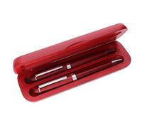 MPM Quality Wooden Ballpoint Pen and Micro Pencil in Bamboo Box, Eco-Friendly Elegant Wood/Metal Pen, Wood/Metal Mechanical Pencil, Wooden Case, Blue Ink
