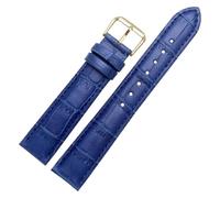 MPMPM Watch Strap,Replacement Leather Strap 12mm 14mm 16mm 18mm 20mm 22mm Crocodile Grain Watch Bands(Blue,13mm)