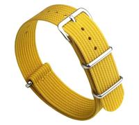 MPMPM Watch Strap,Ribbed Watch Strap 18mm 20mm 22mm Nylon Watch Straps Braid Ballistic Fabric Watchband Accessories for Military Watch Band(Mustard Yellow,20mm)