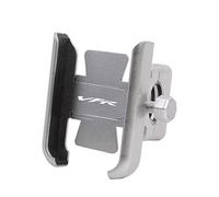 MPODYTSF Bracket accessories For H-onda VFR 800X VFR800X 2016 2017 2018 2019 2020 Motorcycle CNC Handle Bar Rear Mirror Mobile Phone Bracket Stand Holder(Handlebar Silver)