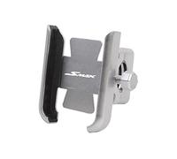MPODYTSF Bracket accessories For Y-AMAHA Smax155 Smax 155 2015-2021 2020 2019 2018 CNC Aluminum Motorcycle Mobile Phone Bracket Stand Holder(Handlebar Silver)