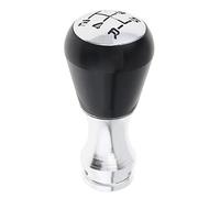 MPODYTSF Car Accessories 2 Colors 5 Speed Metal Car Refit Manual Transmission Gear Shift Handball Knob with Four Adapter/Wrench/Mounting Screws(Black- Silver)