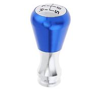 MPODYTSF Car Accessories 2 Colors 5 Speed Metal Car Refit Manual Transmission Gear Shift Handball Knob with Four Adapter/Wrench/Mounting Screws(Blue)