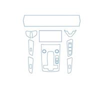 MPODYTSF Car Protection Film Interior Navigation Screen Gearbox Panel Automotive TPU Protective Film Cover Anti-Scratch For BAIC MOTOR For BEIJING X7 2020-2022(Right steering wheel)